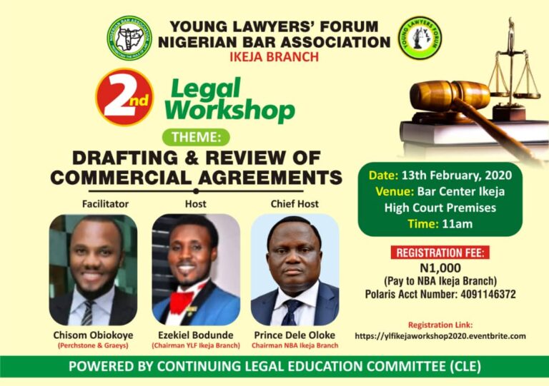 NBA YLF Ikeja Branch Holds 2nd Legal Workshop – February 13, 2020