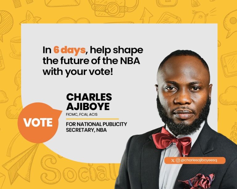 Charles Ajiboye’s Electrifying Manifesto Speech: The Ideal Candidate for NBA Publicity Secretary