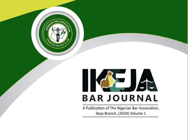 NBA Ikeja Branch Unveils Bar Journal Volume 1, 2024 – A Must-Read for Legal Practitioners