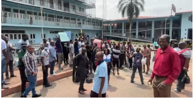 Power Outage: UI medical students protest